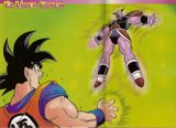Goku durante su enfrentamiento contra Ginyu