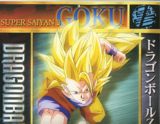 Goku en super saiyajin fase 3 a punto de ejecutar poderoso ataque