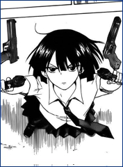 Chiaki es capaz de usar cuatro pistolas a la vez.