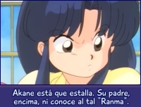 Akane estalla en furia. Su padre ni siquiera conoce al tal Ranma.