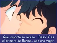 ¡Beso! ¡Beso entre Ranma y Akane!