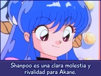 Shampoo siempre se burla de Akane o la supera en fuerza.