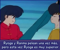 Ranma y Ryoga pelean otra vez.