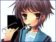 Yuki Nagato en scan a color del manga de Suzumiya Haruhi